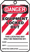 Danger Equipment Locked Out