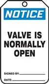 Notice This Valve Normally Open