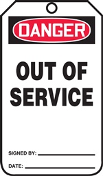 Danger Out Of Service