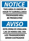 Notice Sign - This Area Is Under Surveillance