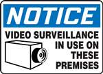 Notice Sign - Video Surveillance In Use On These Premises