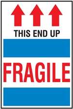 Fragile - This End Up Label | HCL Labels, Inc