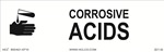 Cabinet Sign - Corrosive Acids