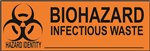 Biohazard Infectious Waste Hazard Identity Label