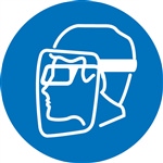 Wear Face Shield And Eye Protection