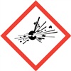 Exploding Bomb GHS Pictogram Label