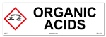 Organic Acids Cabinet or Secondary Containment Sign