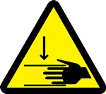 Crush Hazard Safety Symbol