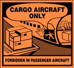Cargo Aircraft Only Air Transport DOT HazMat Label