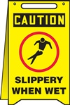 Caution Sign - Slippery When Wet (Floor Sign)