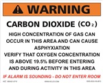 Warning Sign - Carbon Dioxide Concentration