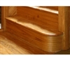 Oak Right Hand Bullnose Step