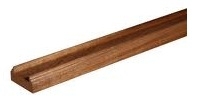 Dark Hardwood Baserail 1.8mtr 41mm groove with infill