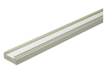 White Primed Baserail 4.2mtr - 32mm groove with infill