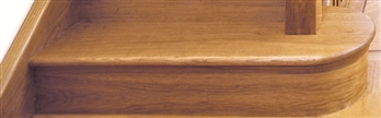 Oak Right Hand Curtail Step