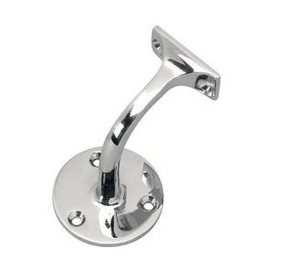 Polished Chrome Wall Handrail Bracket