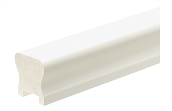 White Primed Handrail 3.6mtr - 32mm groove with infill