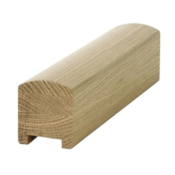 Oak Contemporary Handrail 4.2mtr - 41mm groove with infill Pat-800