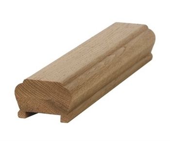 Oak Newark Handrail 1.8mtr - 35mm groove with infill  Pat-164