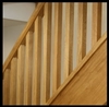 Oak 32mm Square Stair and Landing Balustrade Kit With Infil