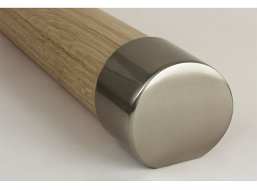 Mopstick Brushed Nickel Handrail End Cap