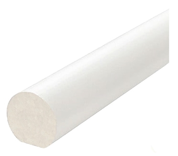 White Primed Mopstick Handrail 2.4mtr Ungrooved