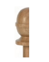 Oak Acorn Half Newel Cap 120mm