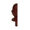 Dark Hardwood Acorn Newel Half Cap 90mm