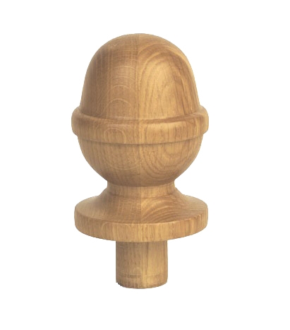 Oak Acorn Newel Cap 90mm