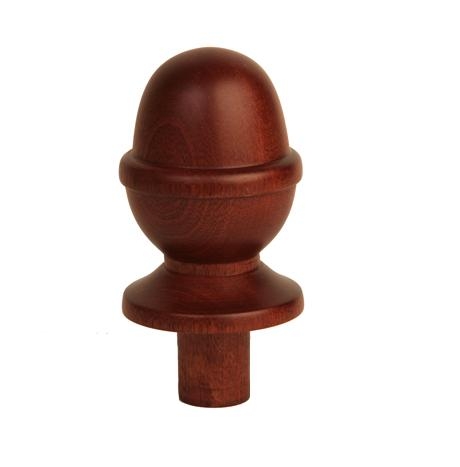 Dark Hardwood Acorn Newel Cap 90mm