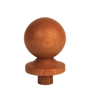 Ash Ball Newel Cap 90mm