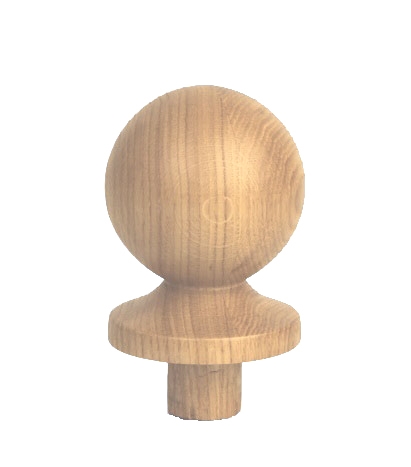 Oak Ball Newel Cap 90mm