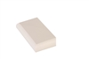 White Primed Flat Newel Half Cap 90mm