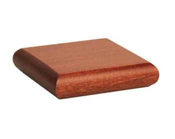 Dark Hardwood Flat Newel Cap 90mm