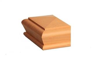 Hemlock Pyramid Newel Half Cap 90mm