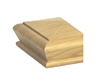 Oak Pyramid Newel Half Cap 90mm