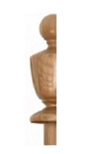 Oak Grecian Half Newel Cap 120mm