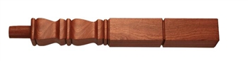 Dark Hardwood Provincial Newel Post 415mm Head