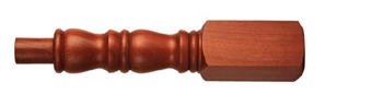 Dark Hardwood Georgian Newel Post 205mm Head