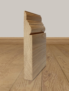 Solid Oak Skirting Board Profile 10