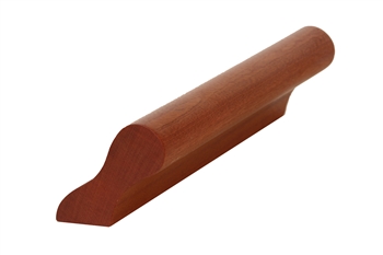 Dark Hardwood Pigs Ear Wall Mounted Handrail 3.6mtr