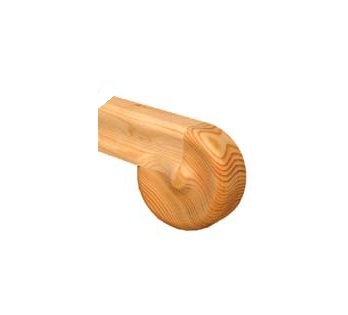 Pine Handrail End Scroll