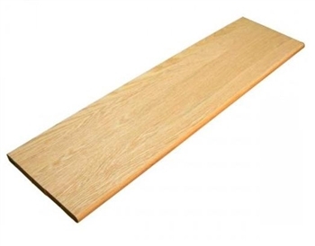 Solid Oak Tread 250mm x 21mm x 1.0mtr - 18mm Slot