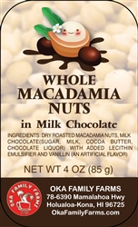 Milk Chocolate Covered Macadamia Nuts