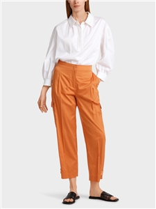 Marc Cain Ochre trendy cargo style pants in lightweight cotton