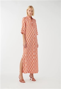 Dea Kudibal Helga long dress in coral shades