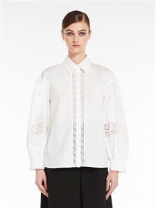 Samuele white shirt with embroidery