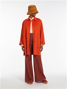 MaxMara Weekend Gianni Orange Coat Single breasted coat