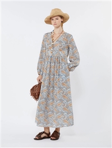 MaxMara Weekend WKDMARTORA. Printed silk dress in Light blue MaxMara Weekend WKDMARTORA. Printed silk dress in Light blue