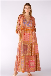 Oui Multi maxi dress with a foulard print